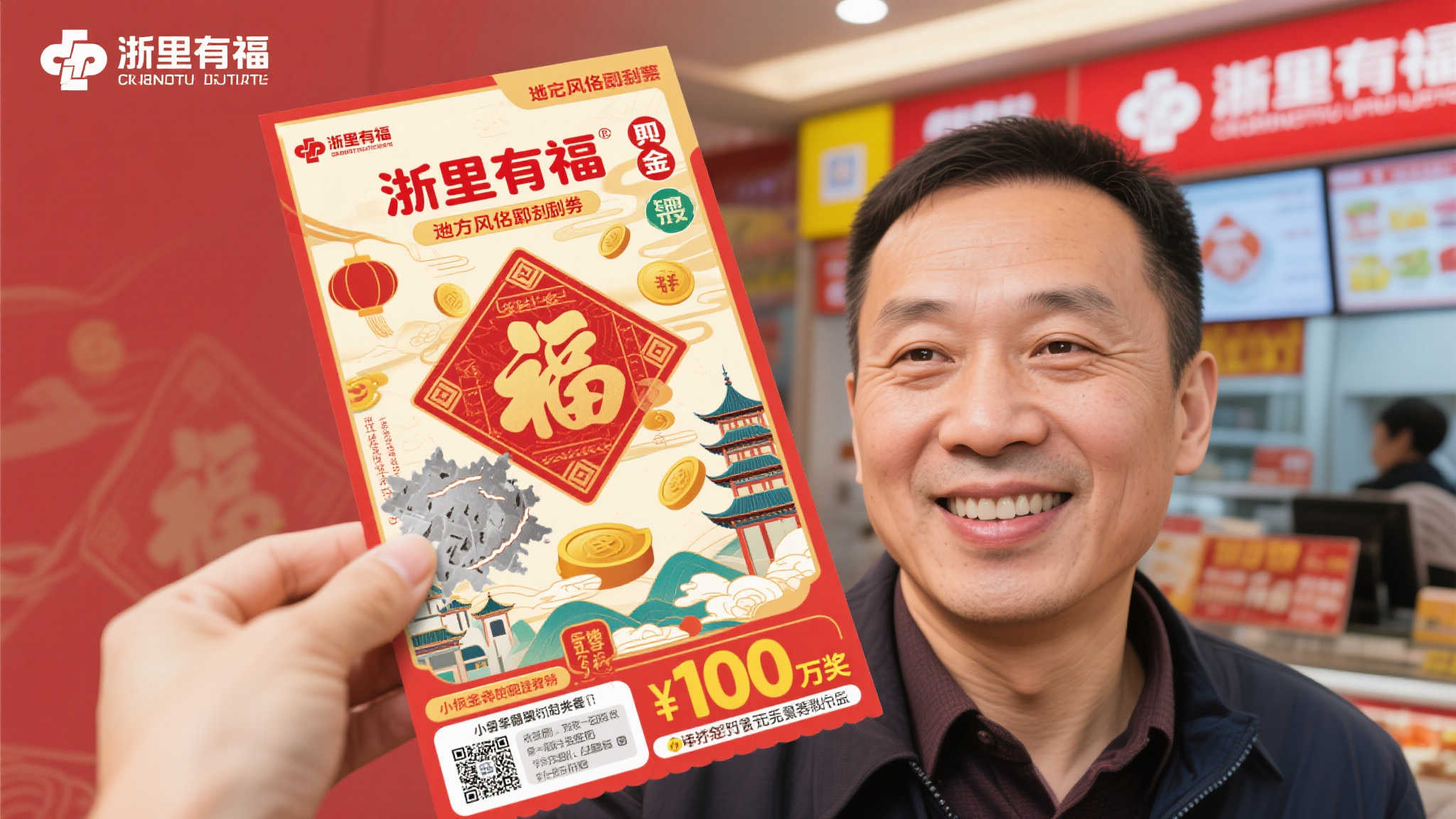 老彩民突发奇想买“浙里有福”刮刮乐,意外收获160万大奖 老彩民突发奇想买“浙里有福”刮刮乐,意外收获160万大奖