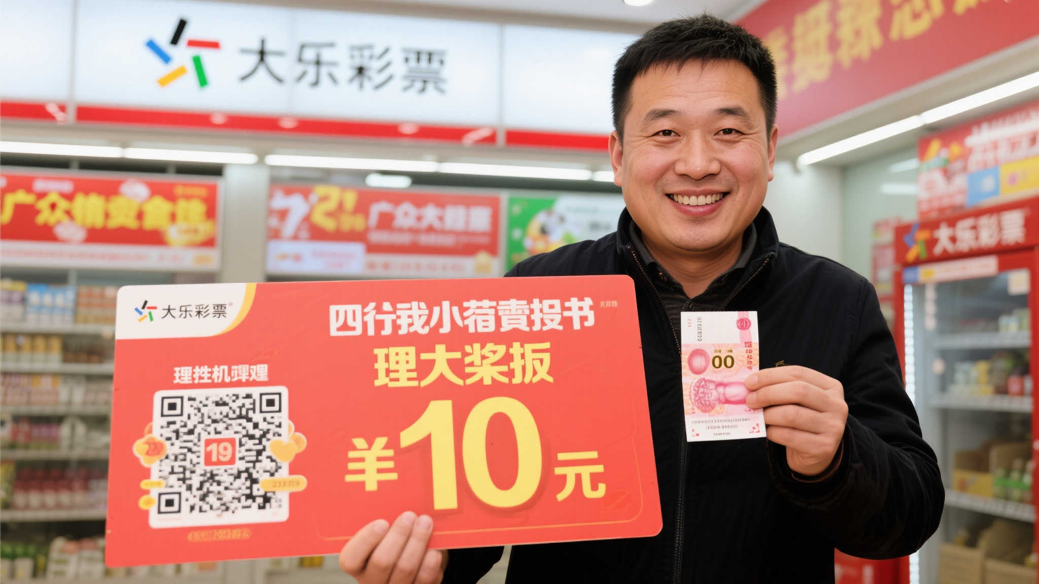 男子10元机选票意外揽获大乐透587万 购彩仅为消遣 男子10元机选票意外揽获大乐透587万 购彩仅为消遣