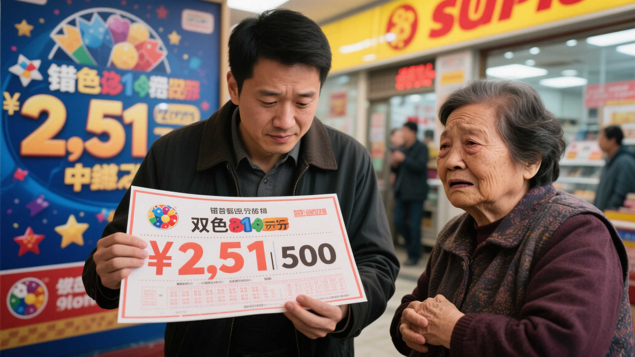 孝心之举未中巨奖：为母暂停生意，50倍投双色球失2.5亿