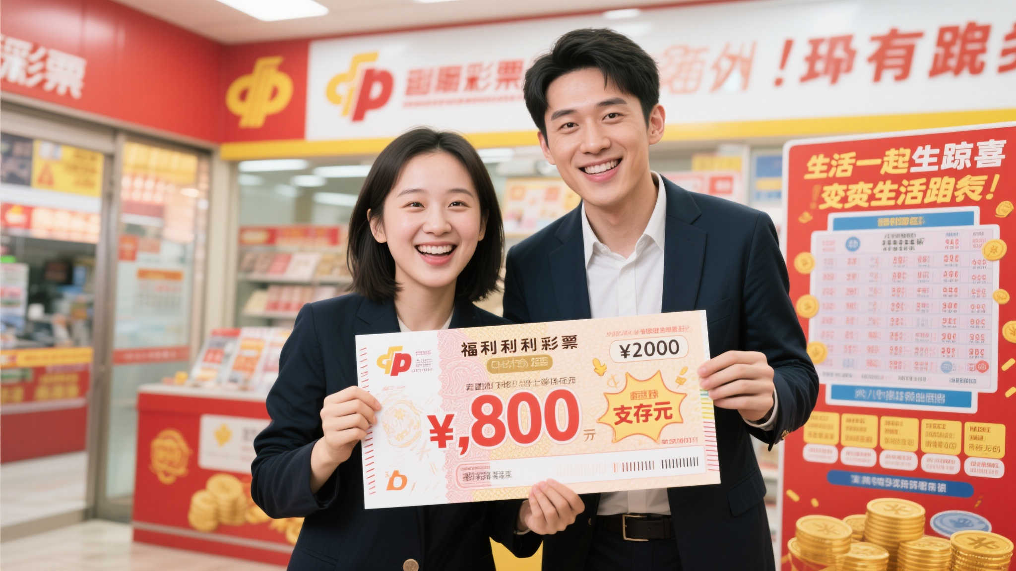 亲姐弟齐心刮中福彩80万 奖金暂存共谋未来