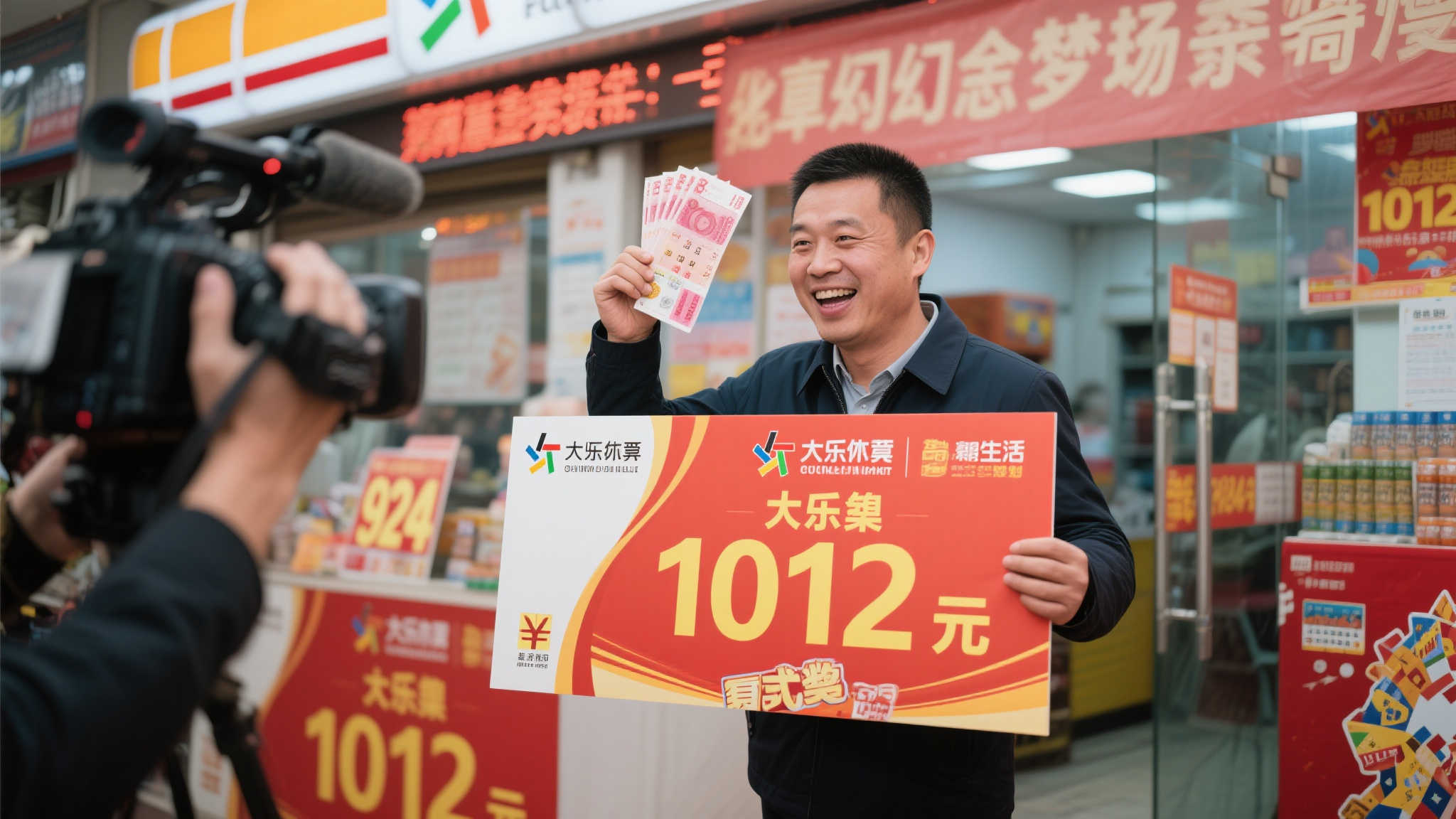 男子花924元投注大乐透，直播见证千万梦想照进现实