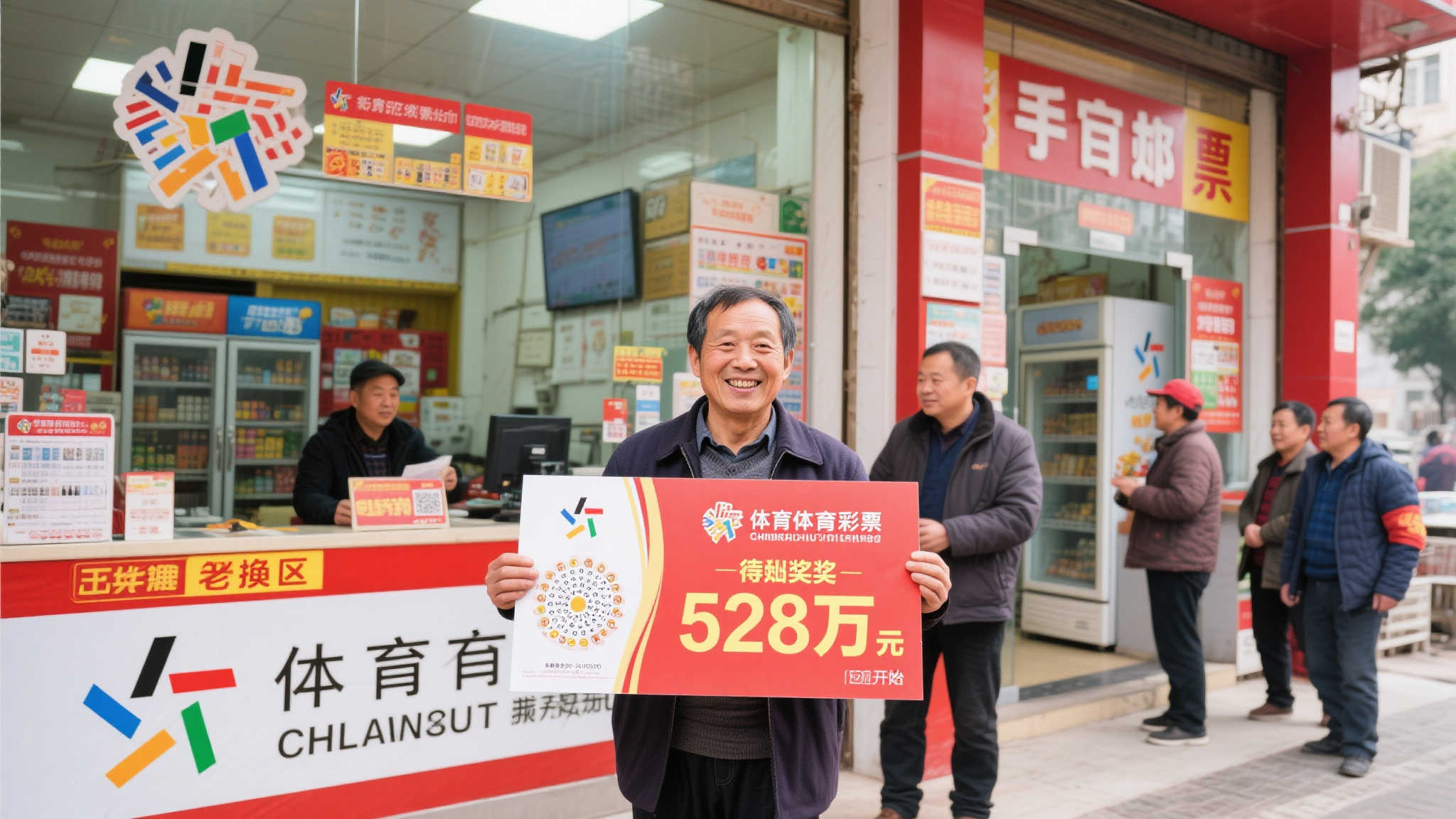 老彩民新店试手气，喜获体彩528万大奖！