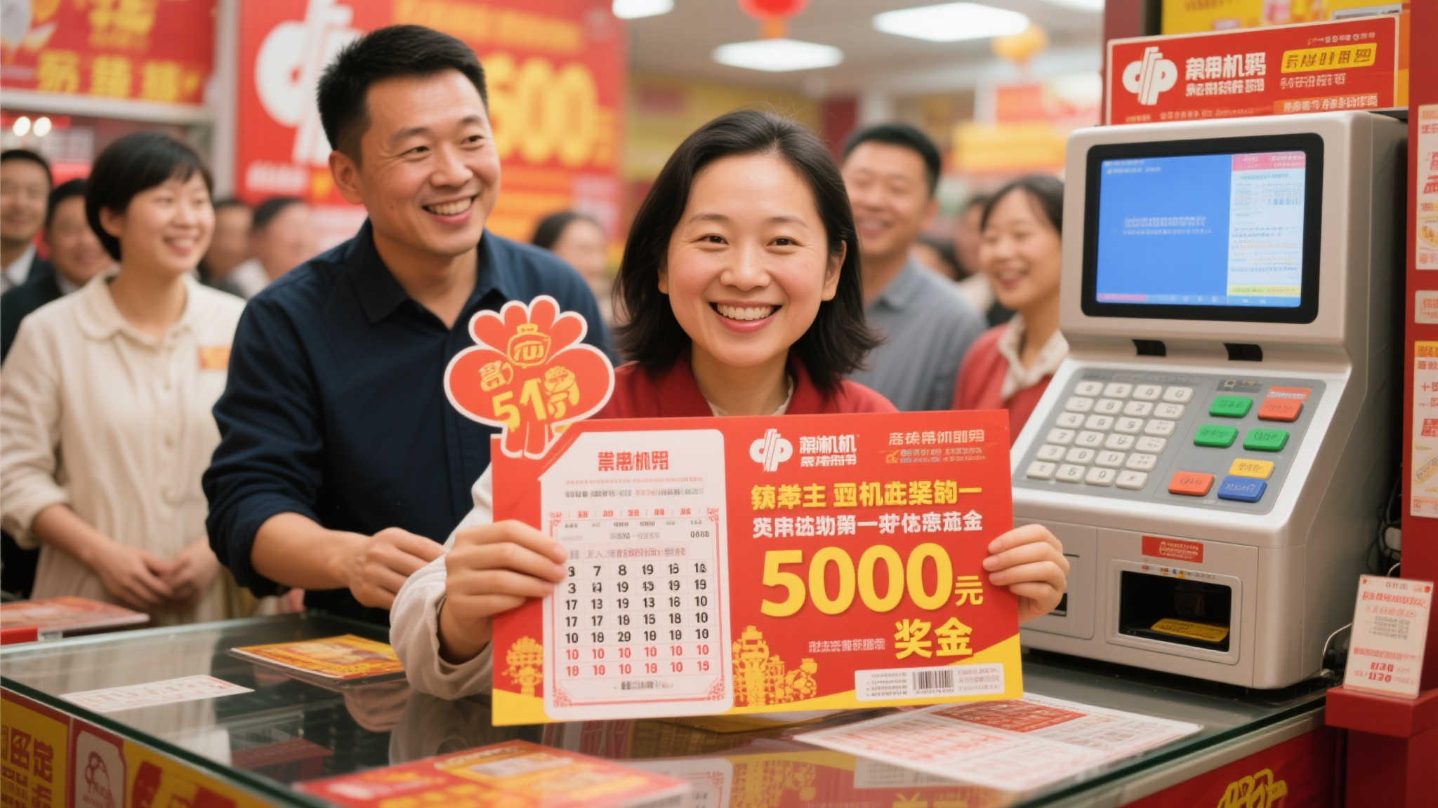 男子10元机选喜中双色球807万 奖金将用于生意拓展