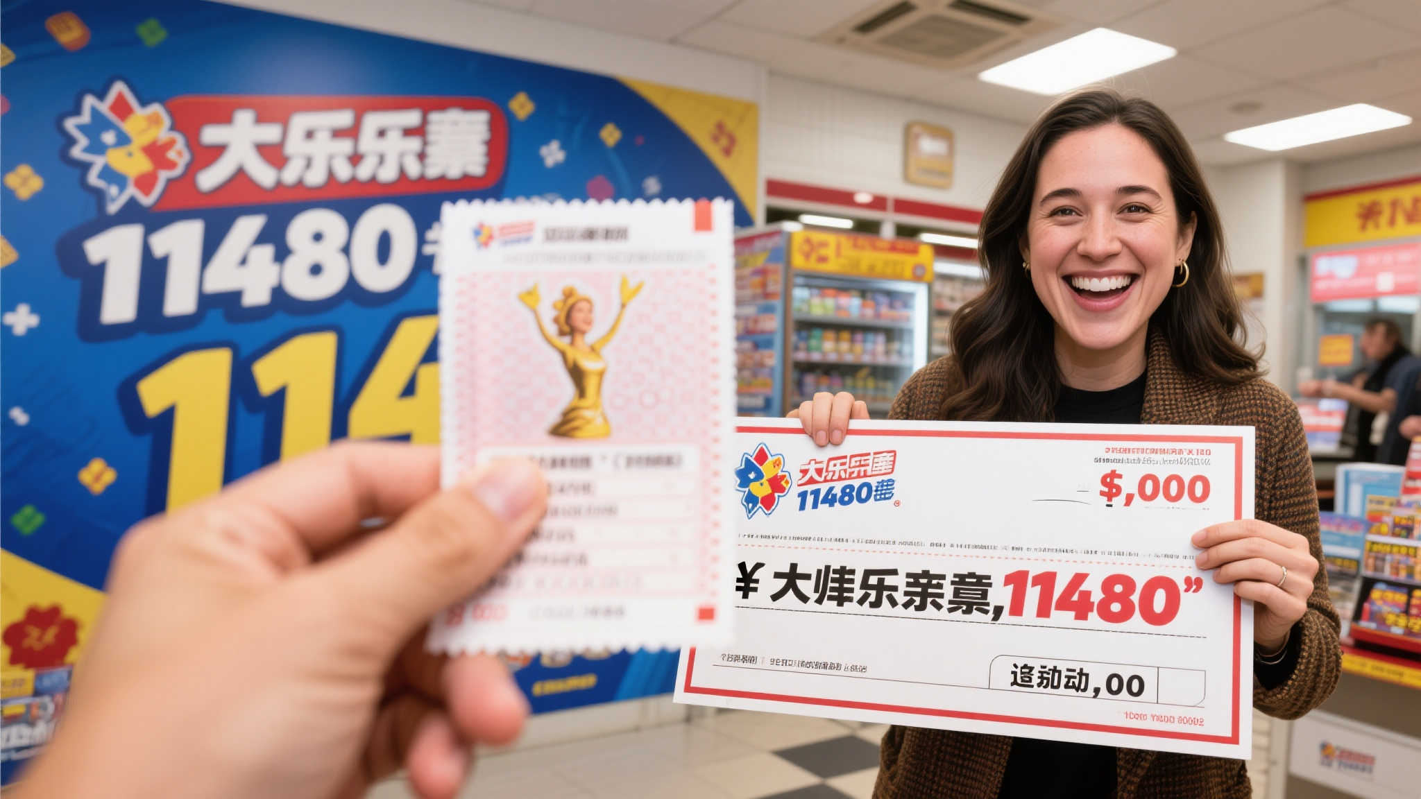 女彩民不常购彩却屡次追加 终揽大乐透1148万大奖