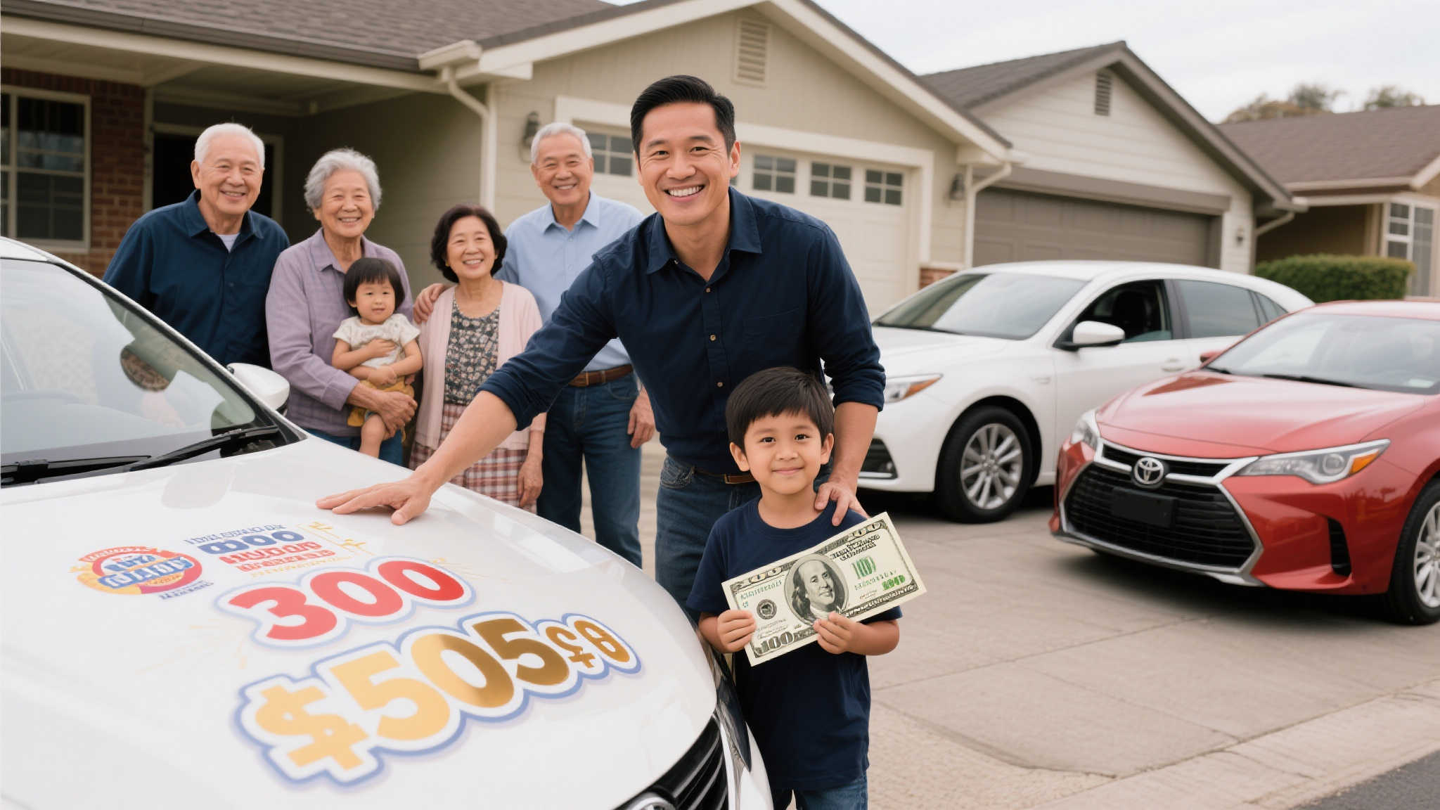 单亲父亲喜中3.7亿彩票巨奖 计划为家人购置房产和车辆