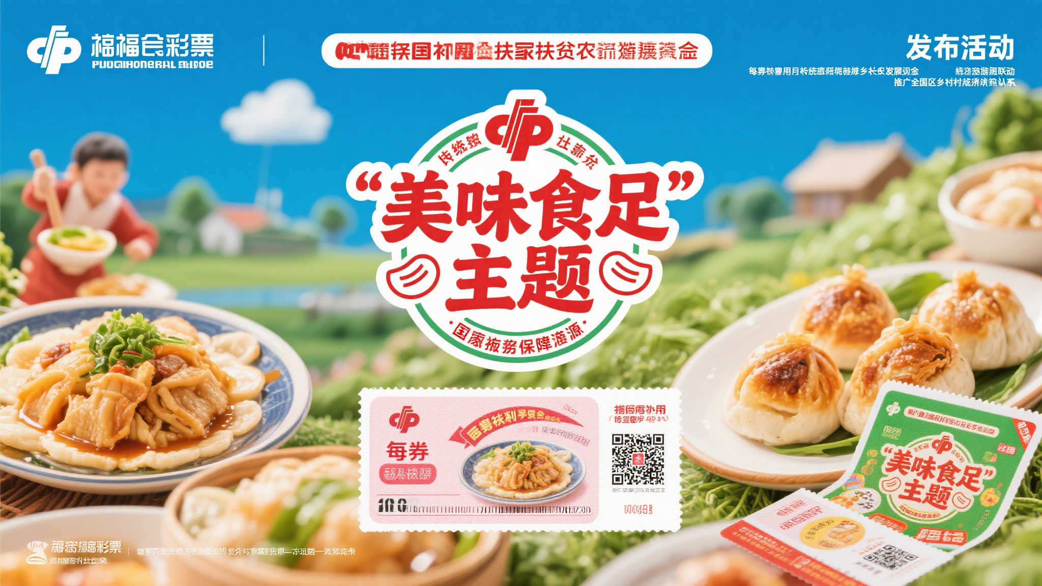 甘肃福彩新品即开票亮相，主打美味食足主题