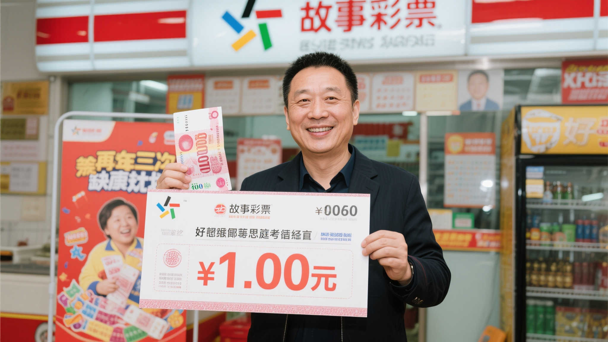 男子10元机选票中体彩500万，奖金到手心才安